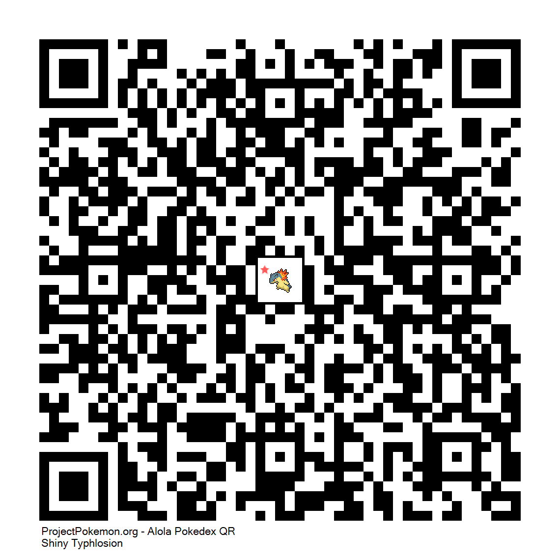 Cdigo QR de Typhlosion variocolor